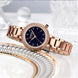 Reloj CURREN 9089 para mujer, variante oro rosa con esfera azul