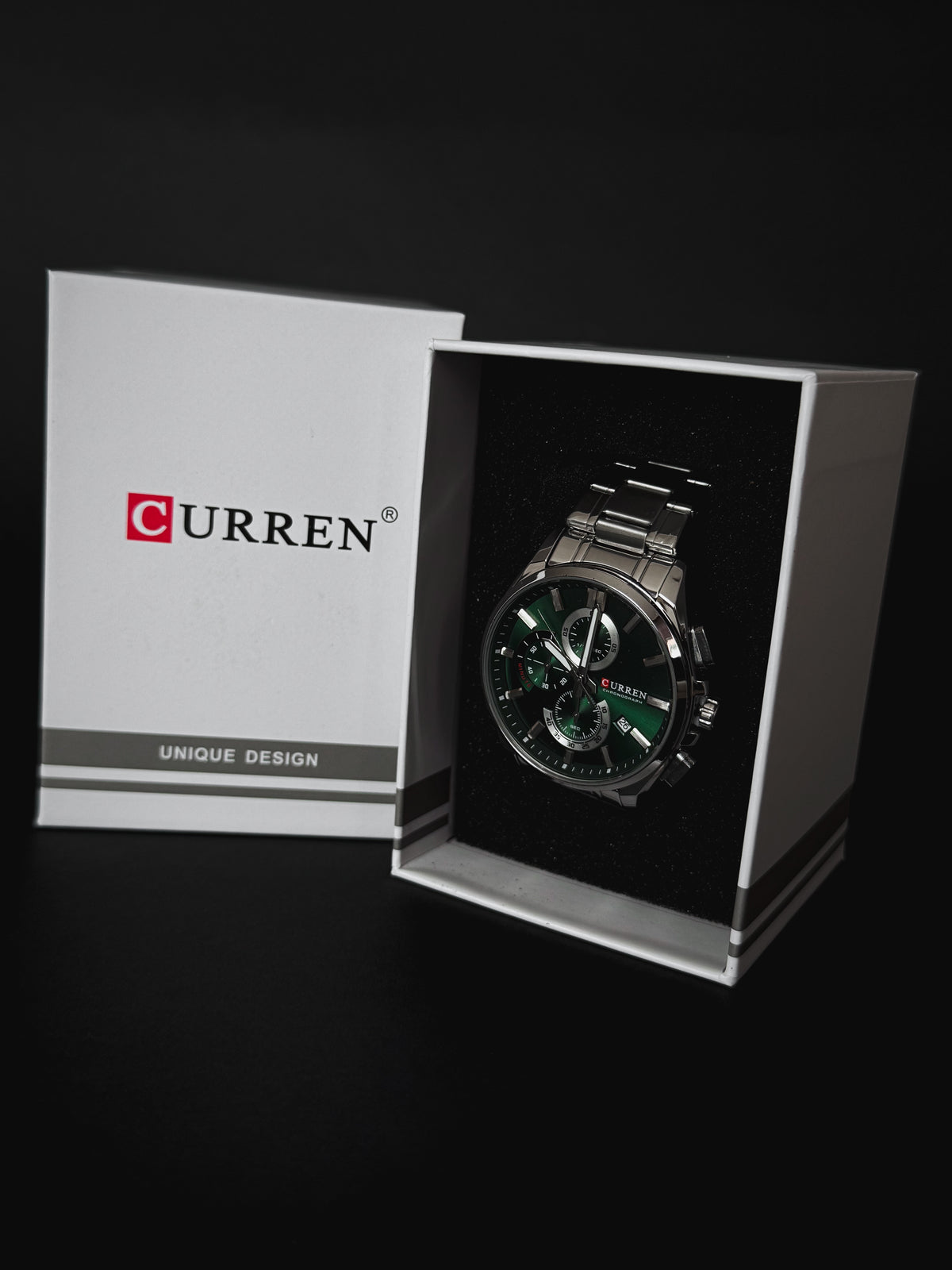CURREN 8475 / PLATEADO – VERDE