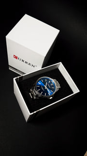 CURREN 9090G / PLATEADO – AZUL