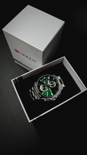 CURREN 8475 / PLATEADO – VERDE