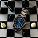 CURREN 9090G / PLATEADO – AZUL