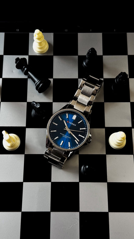 CURREN 9090G / PLATEADO – AZUL