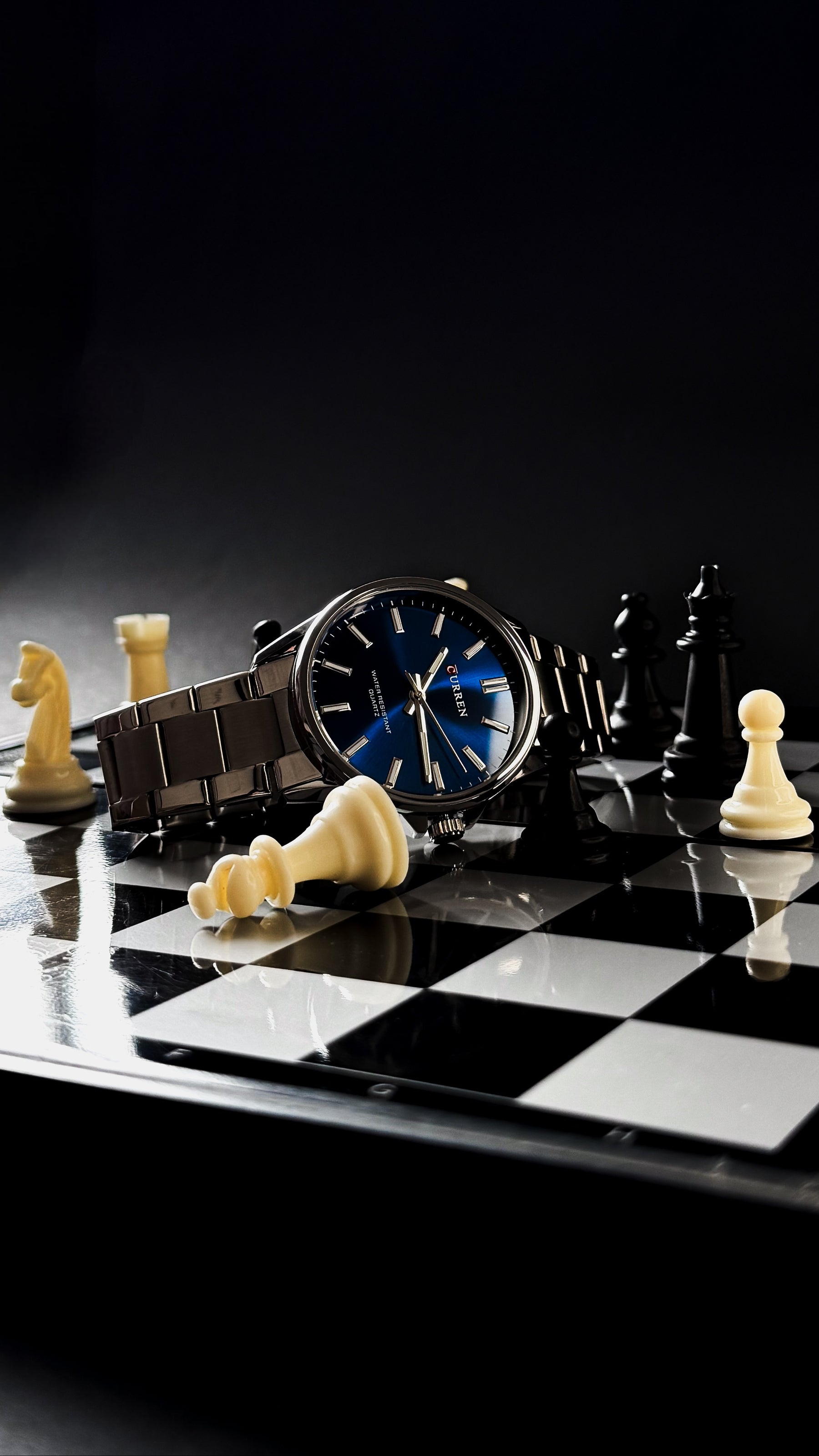 CURREN 9090G / PLATEADO – AZUL