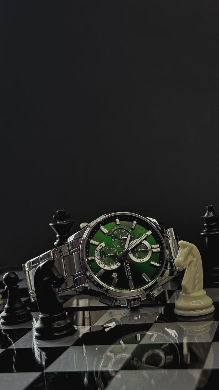 CURREN 8475 / PLATEADO – VERDE