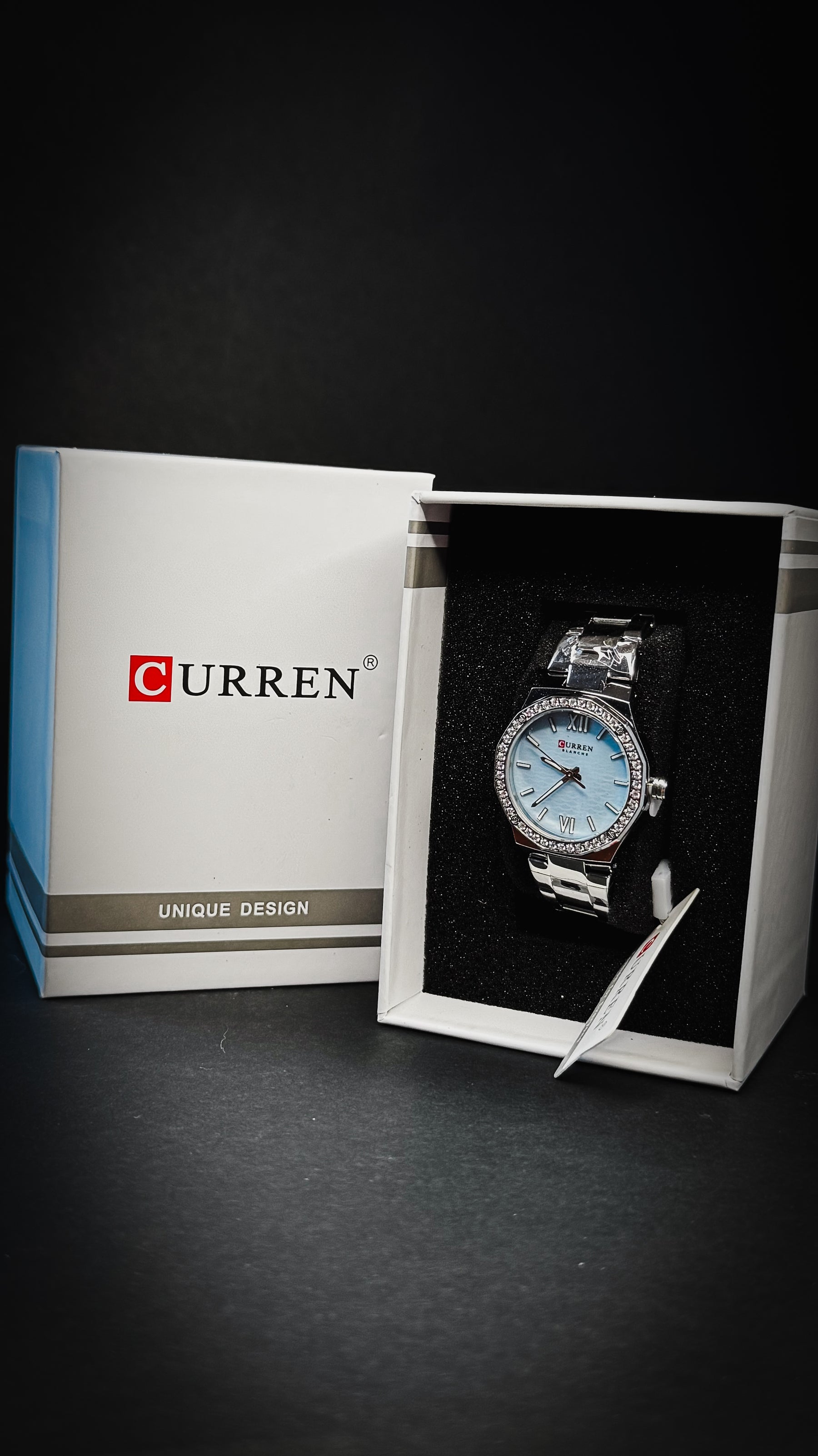 CURREN 9103 / PLATEADO – CELESTE