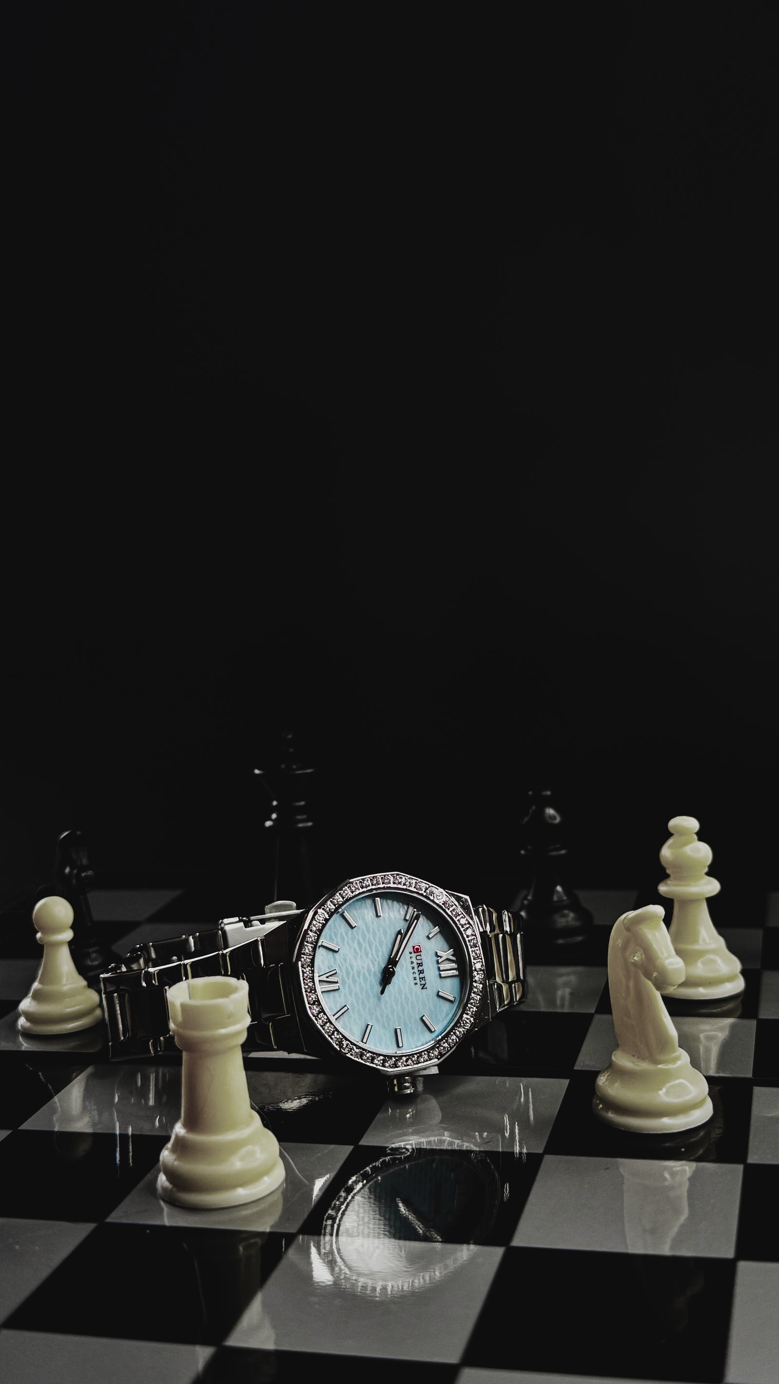 CURREN 9103 / PLATEADO – CELESTE